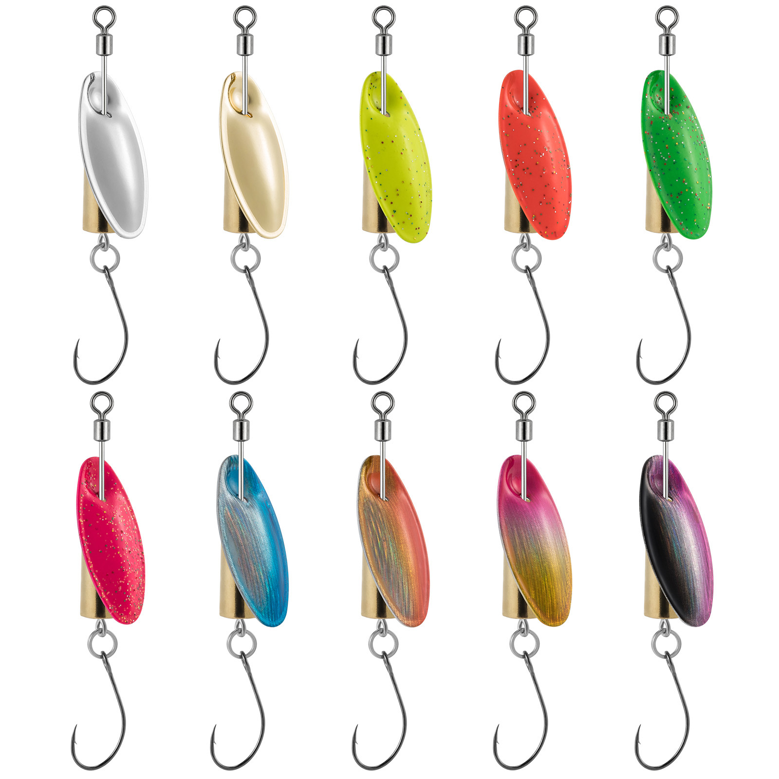 3pcs 낚시 인라인 스피너 송어 스피너 3.5g 7. - Fishing Lure Spinnerbait 리뷰 및 가격