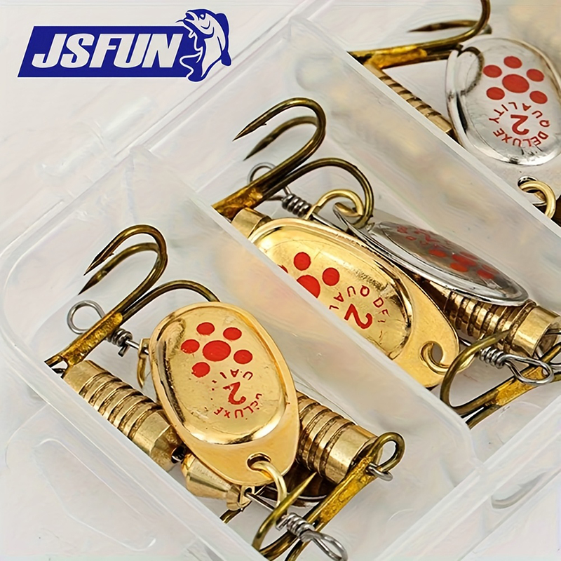 JSFUN 10개입 스피너 루어 세트, 회전날, 스테인 - Fishing Lure Blade Bait 리뷰 및 가격