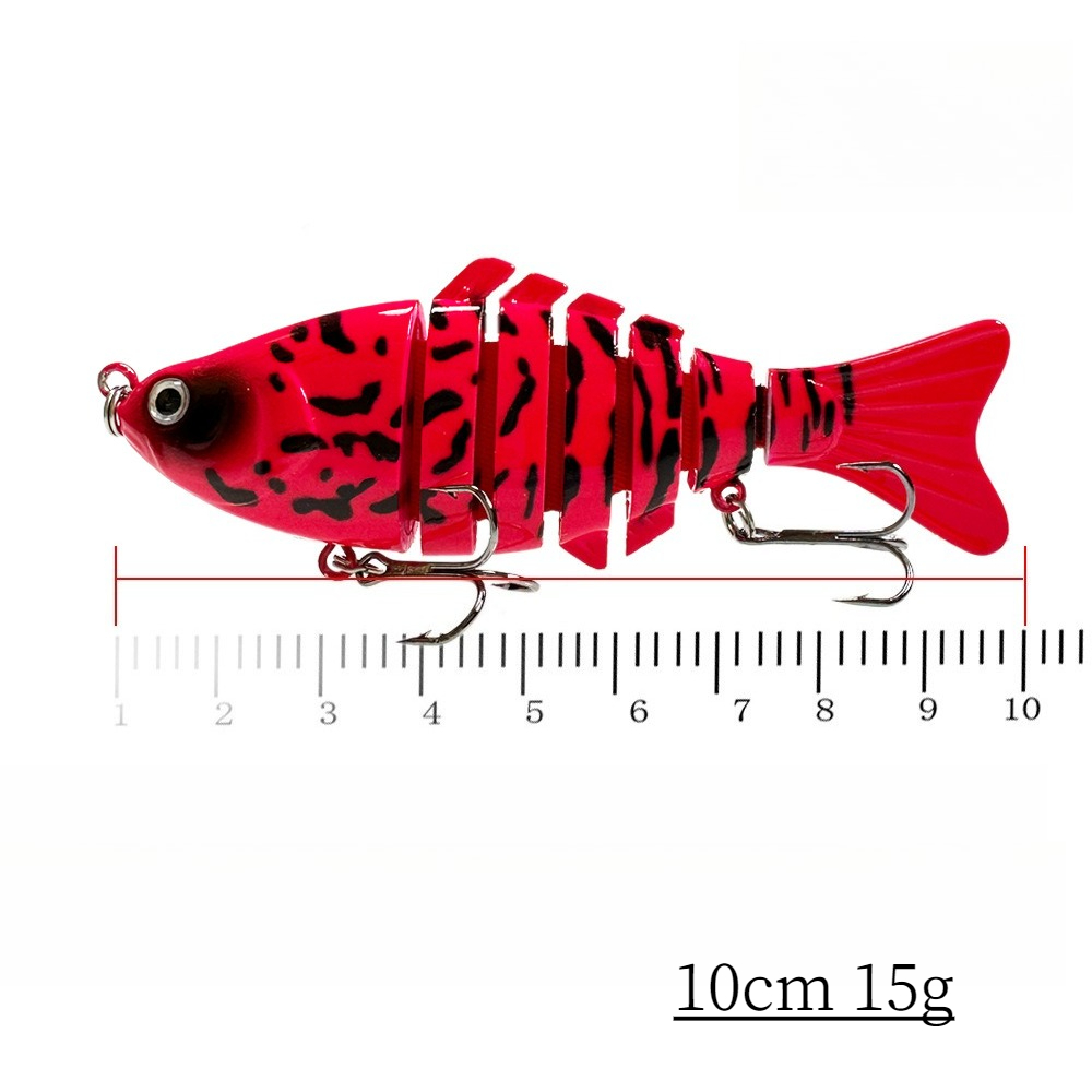 1pc 멀티 세그먼트 하드 루어 10cm 15g 후크  - Fishing Lure Jerkbait 리뷰 및 가격