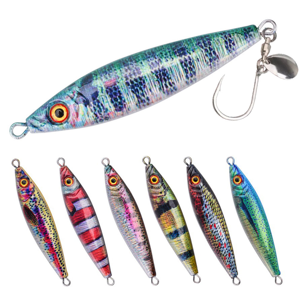 스피닝 블레이드가 있는 금속 지그 루어, 바닷물 슬로우 - Fishing Lure Blade Bait 리뷰 및 가격