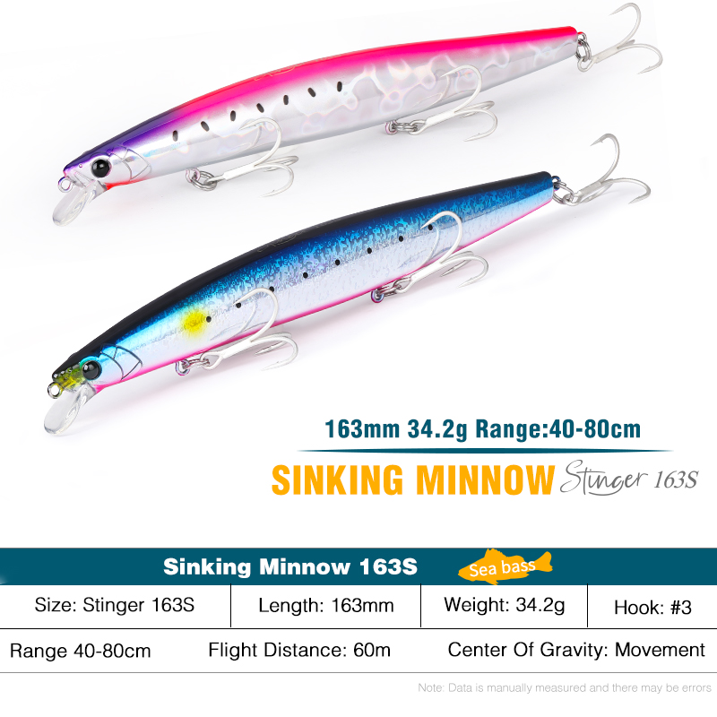 츠리노야 163S 초장거리 캐스팅용 싱킹 미노우, 바다 - Fishing Lure Buzzbait 리뷰 및 가격